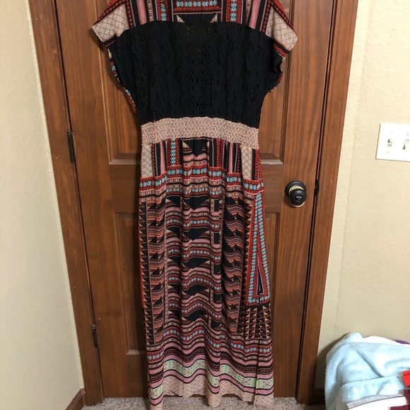 Miss Me Maxi Dress | Color: Multi | Size: L - Picture 2 of 3